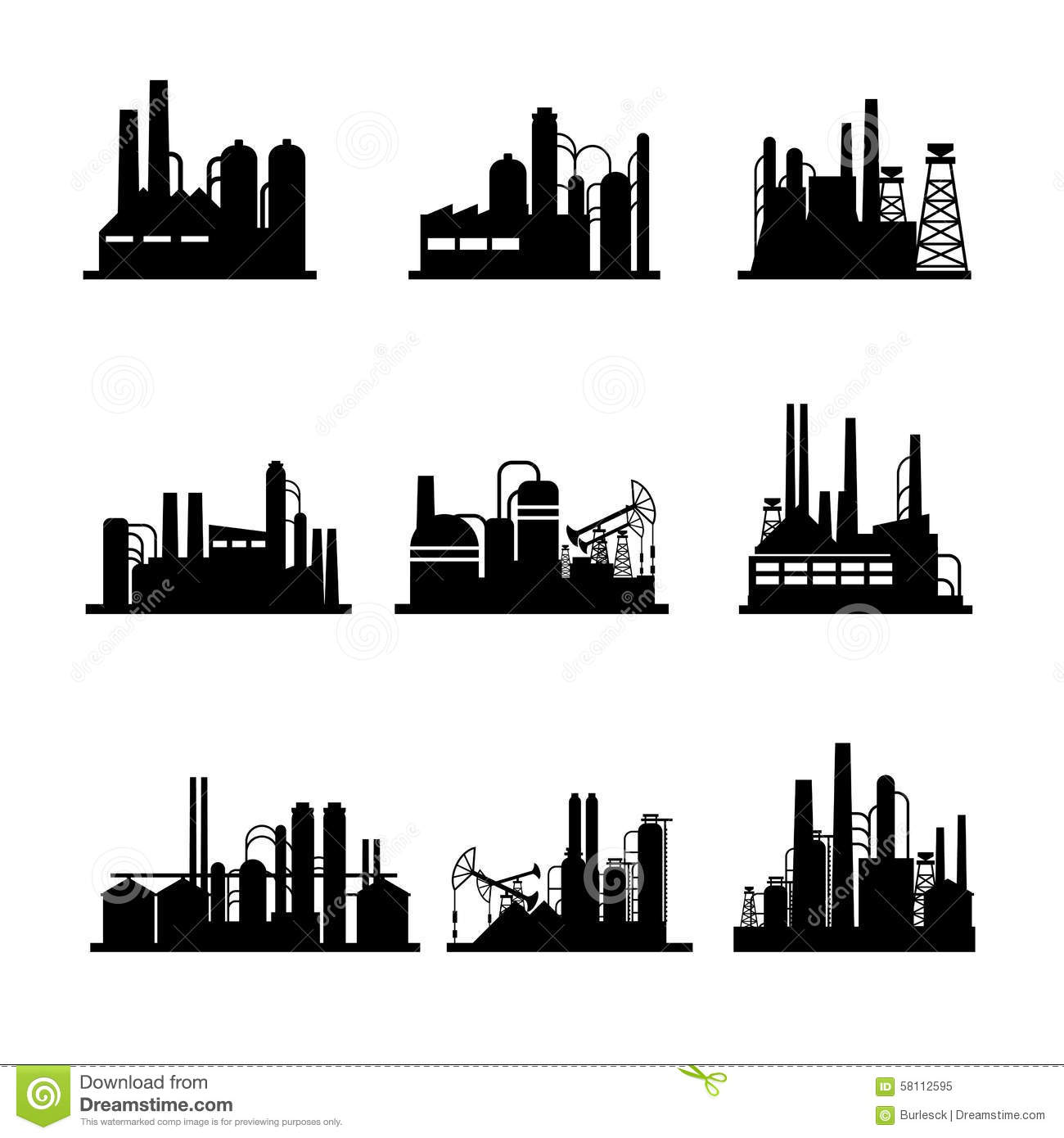 Oil Processing Plant Icon