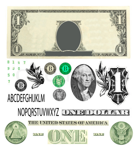 One Dollar Bill Vector One Dollar Bill Vector