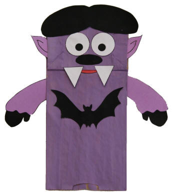 Paper Bag Puppet Vampire