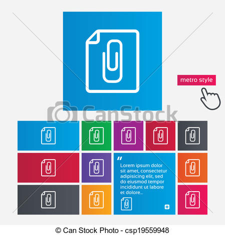 Paper Document Icon Clip Art Image