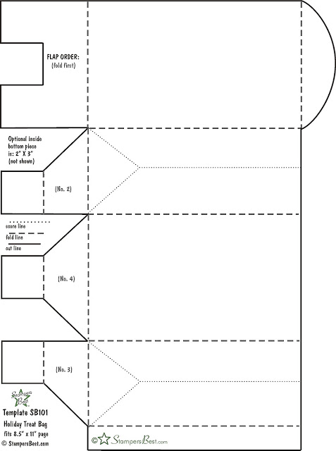 Paper Treat Bag Template