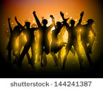 Party People Silhouette Vector Free