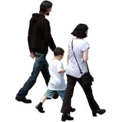 People Walking Cut Out People Walking Cut Out