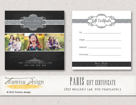 Photography Gift Certificate Template