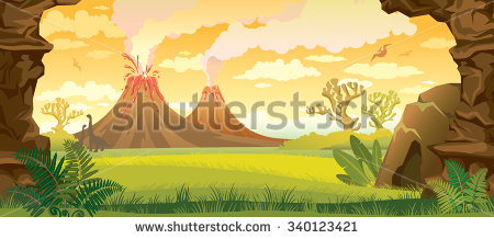 Prehistoric Landscape Volcano