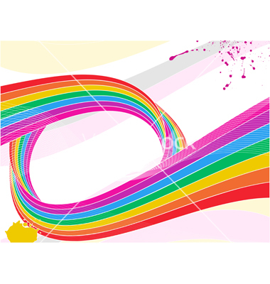 18 Rainbow Wave Logos Vector Images