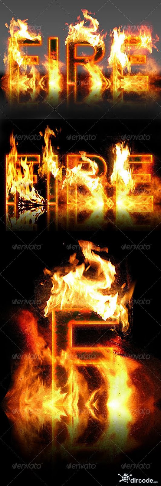 6 Real Fire Fonts Images