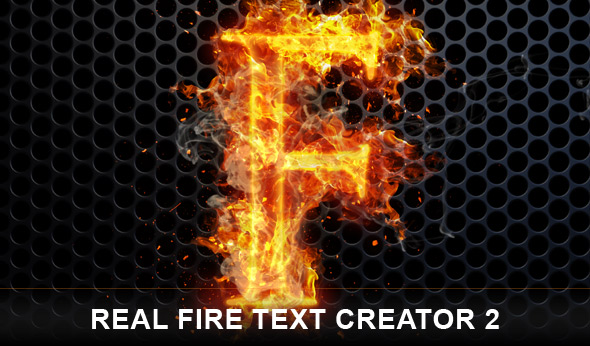 Realistic Fire Fonts