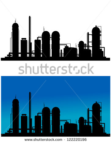 Refinery Chemical Plant Clip Art