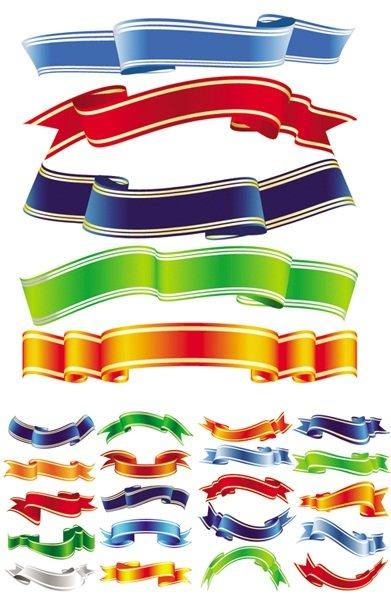 15 Photos of Ribbon Vector Free Download