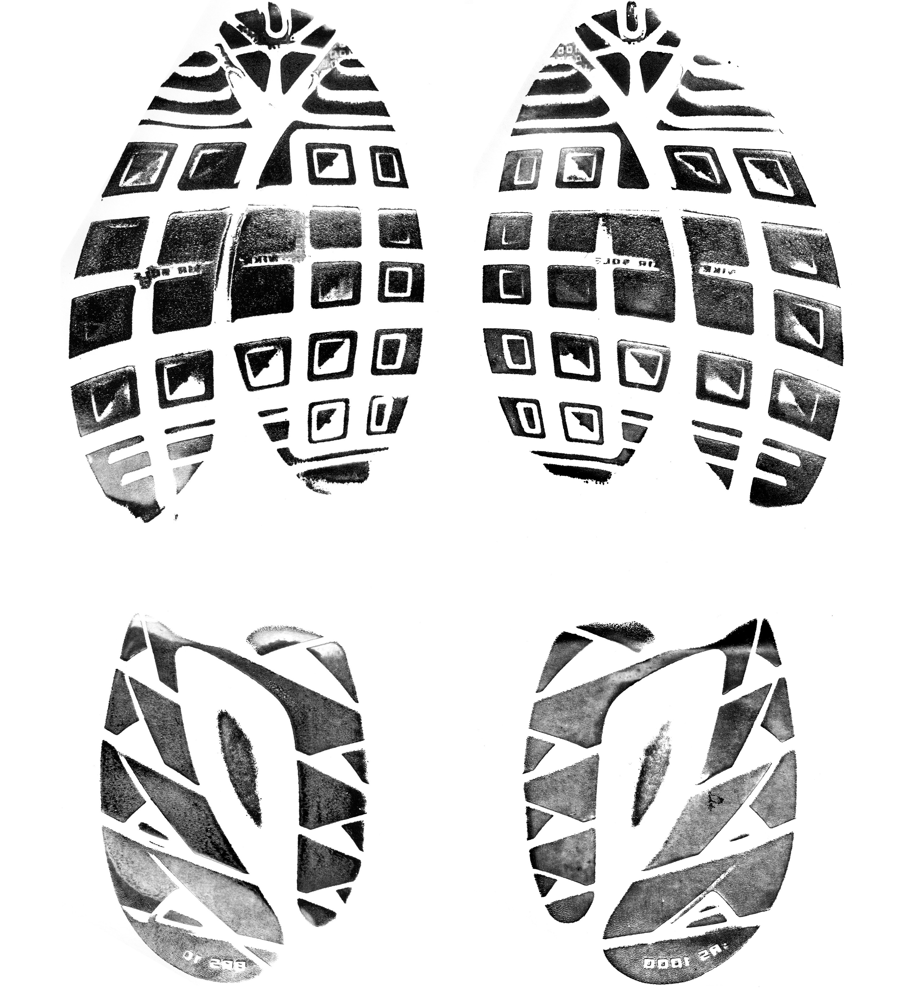 Running Shoe Print Clip Art