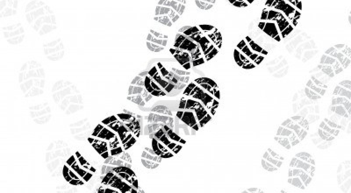 Running Shoe Print Clip Art