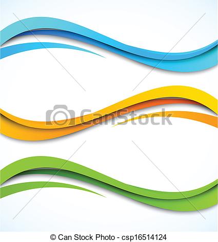 Single Wavy Line Clip Art