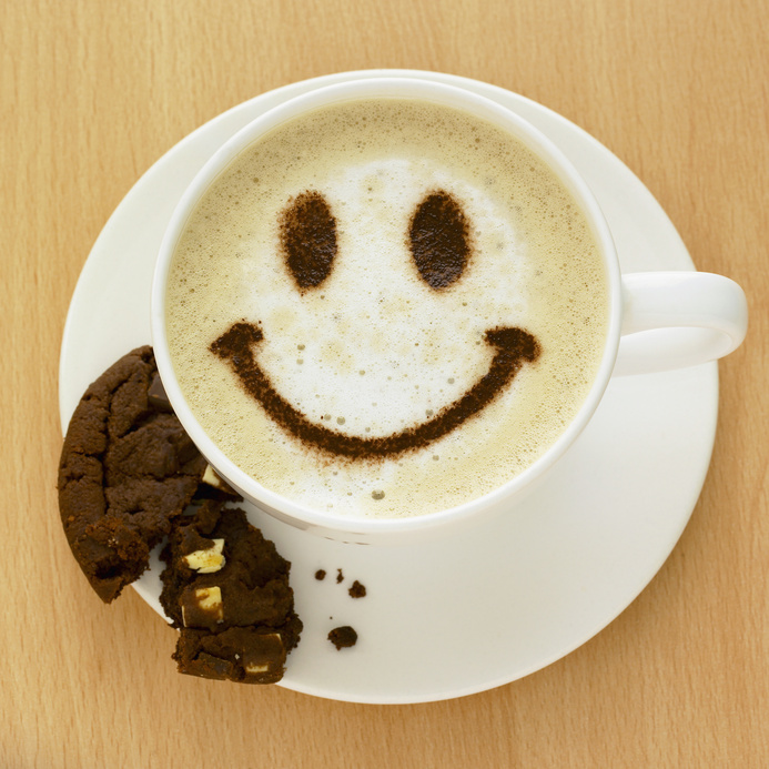 Smiley Face with Coffee