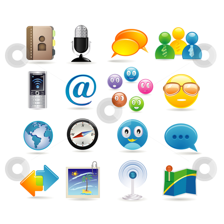 Social Media Icon Set Vector