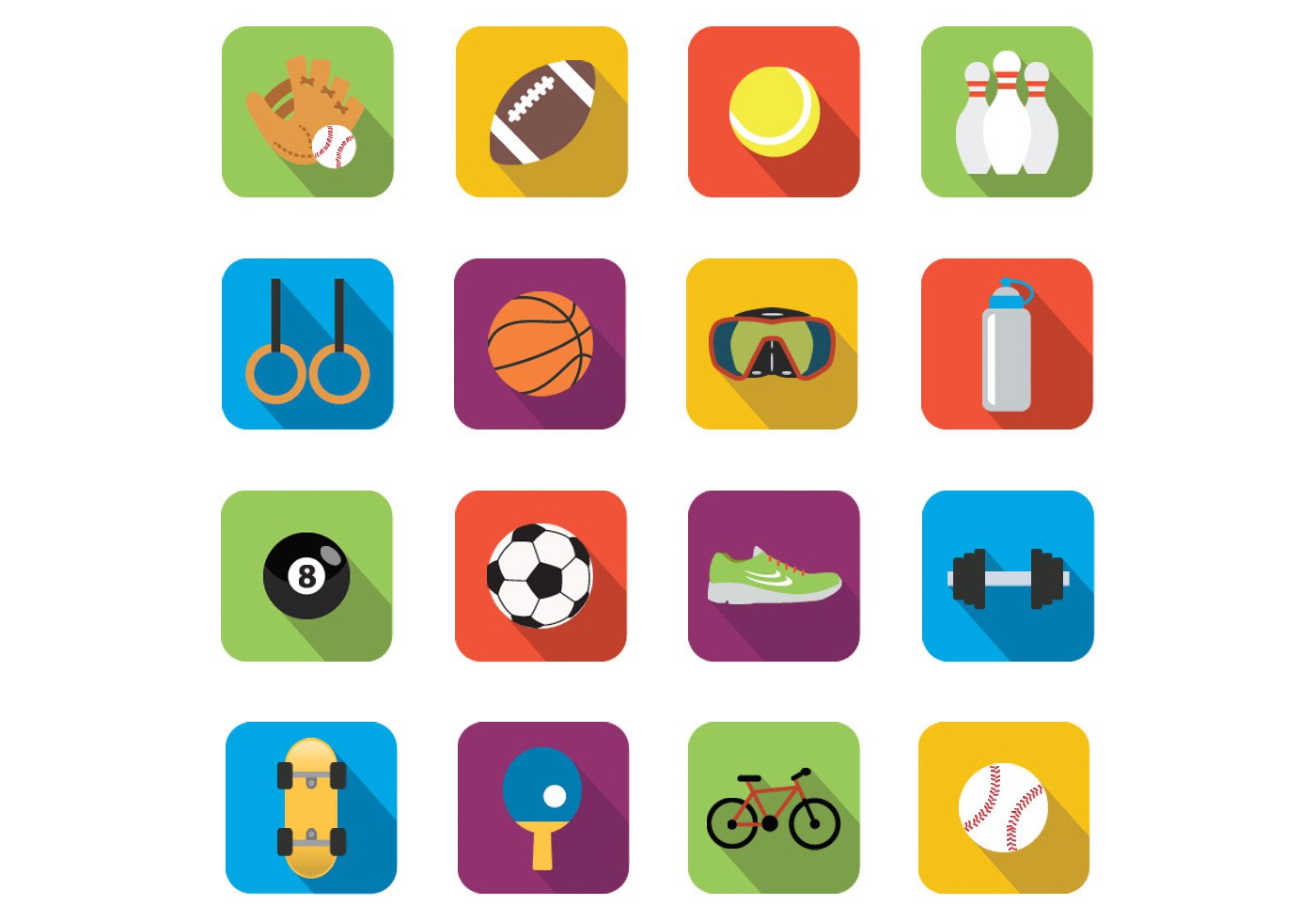 Sport Icons Vector Free