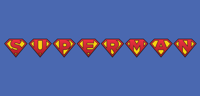 Superman Alphabet Letters