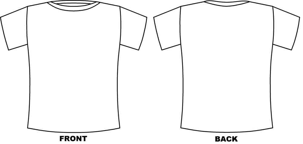 T-Shirt Template Front and Back