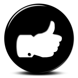 Thumbs Up Icon Black Background 3D Thumbs Up Icon Black Background 3D