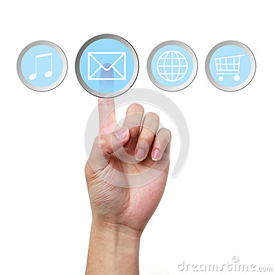 Touch Screen Computer Icon Touch Screen Computer Icon