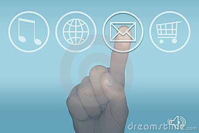 Touch Screen Computer Icon Touch Screen Computer Icon