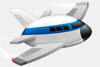 9 Airplane PSD Web Images