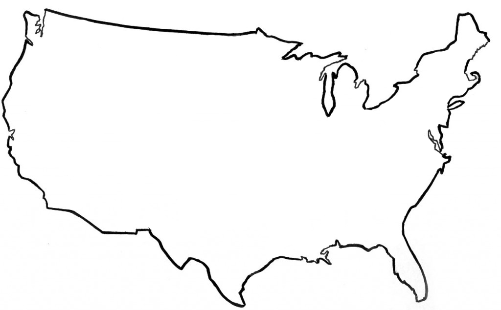 13 USA Map Outline Vector Images