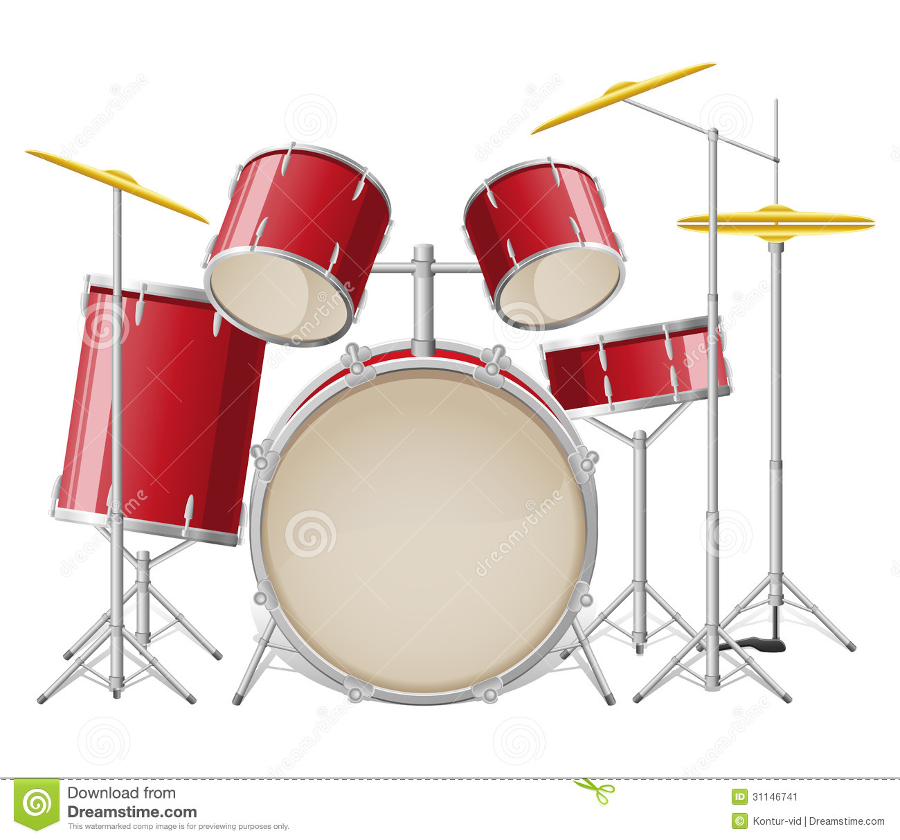 Vector Drum Set Vector Drum Set