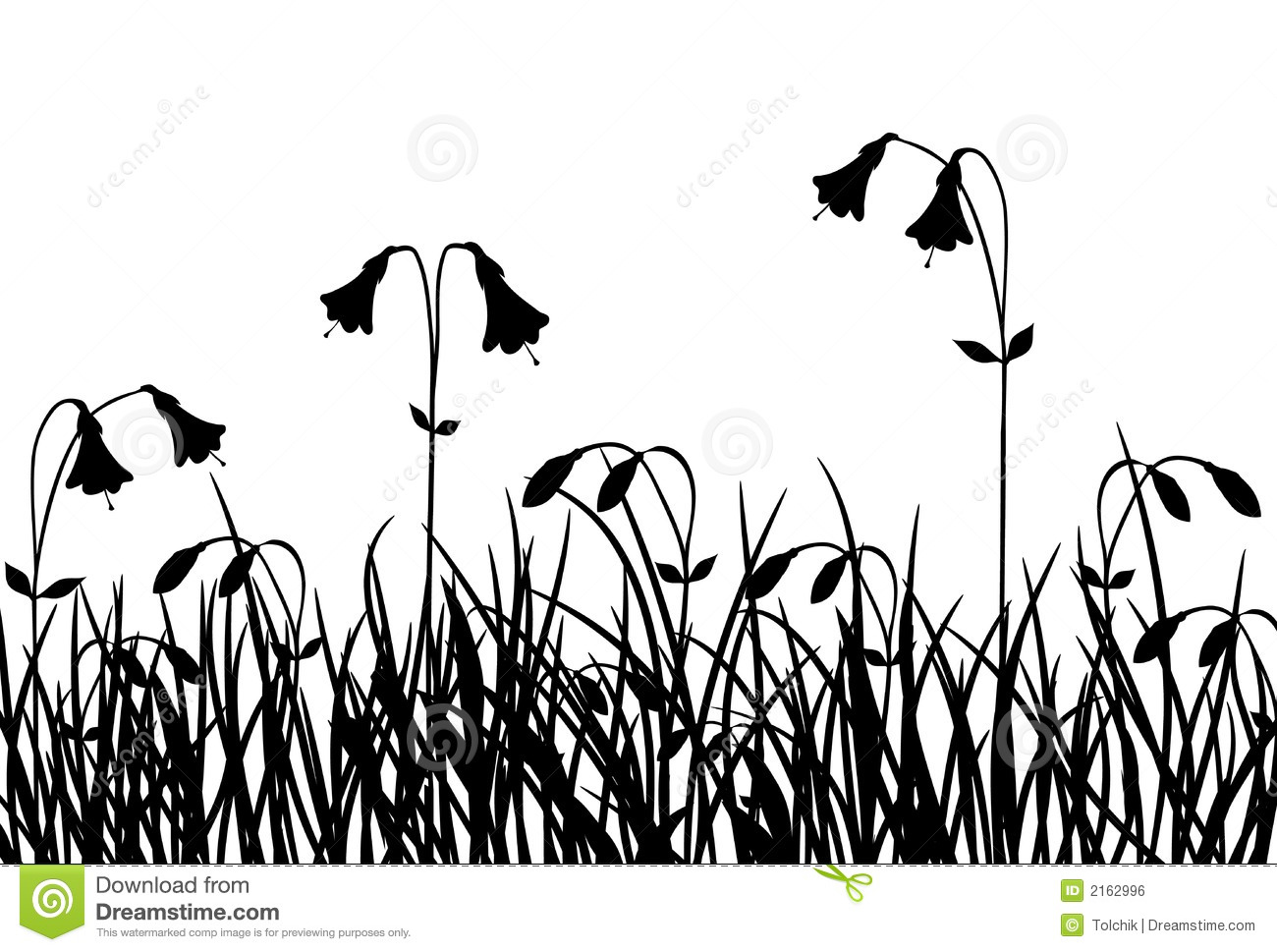 Vector Grass and Flowers