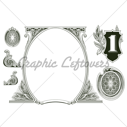 Vector Money Ornaments Designs