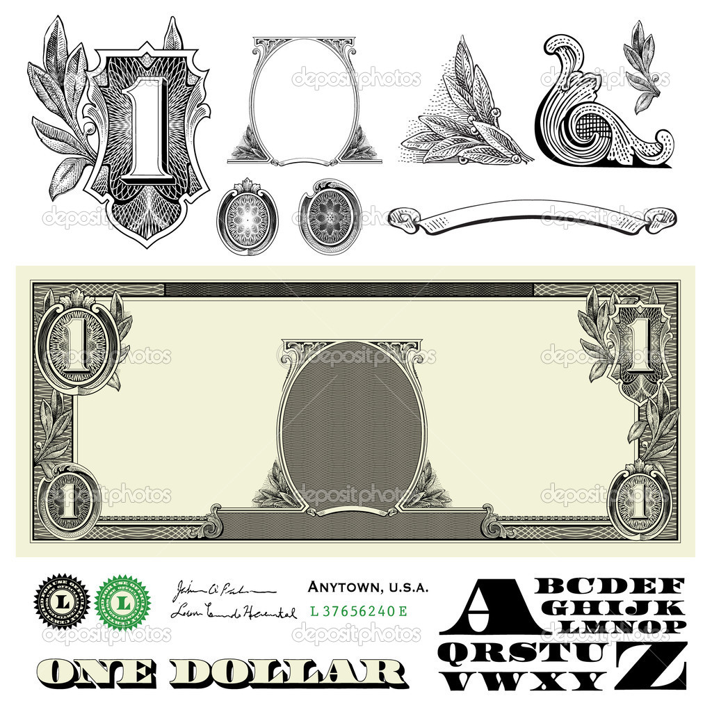 Vector Money Ornaments Vector Money Ornaments