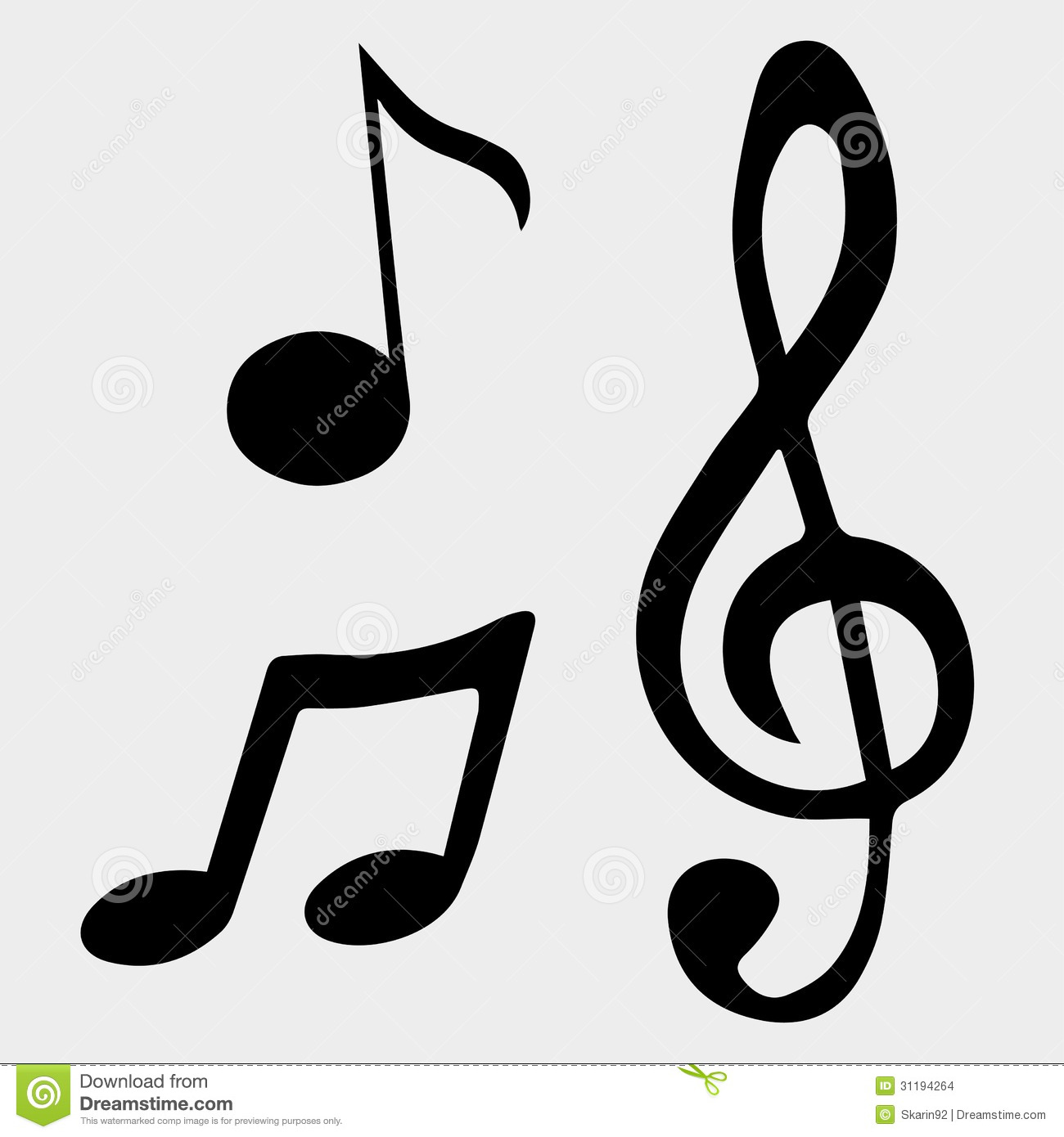 Vector Music Notes Symbols Vector Music Notes Symbols