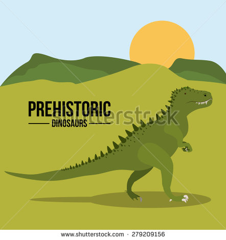 Vector Prehistoric Landscape