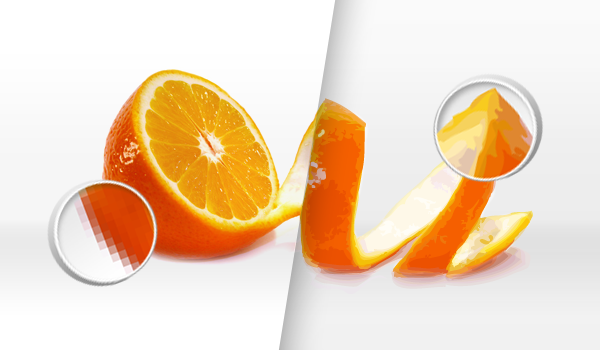 Vector vs Pixel Graphics Vector vs Pixel Graphics