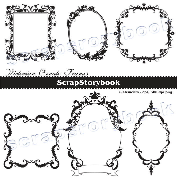 Victorian Frame Vector