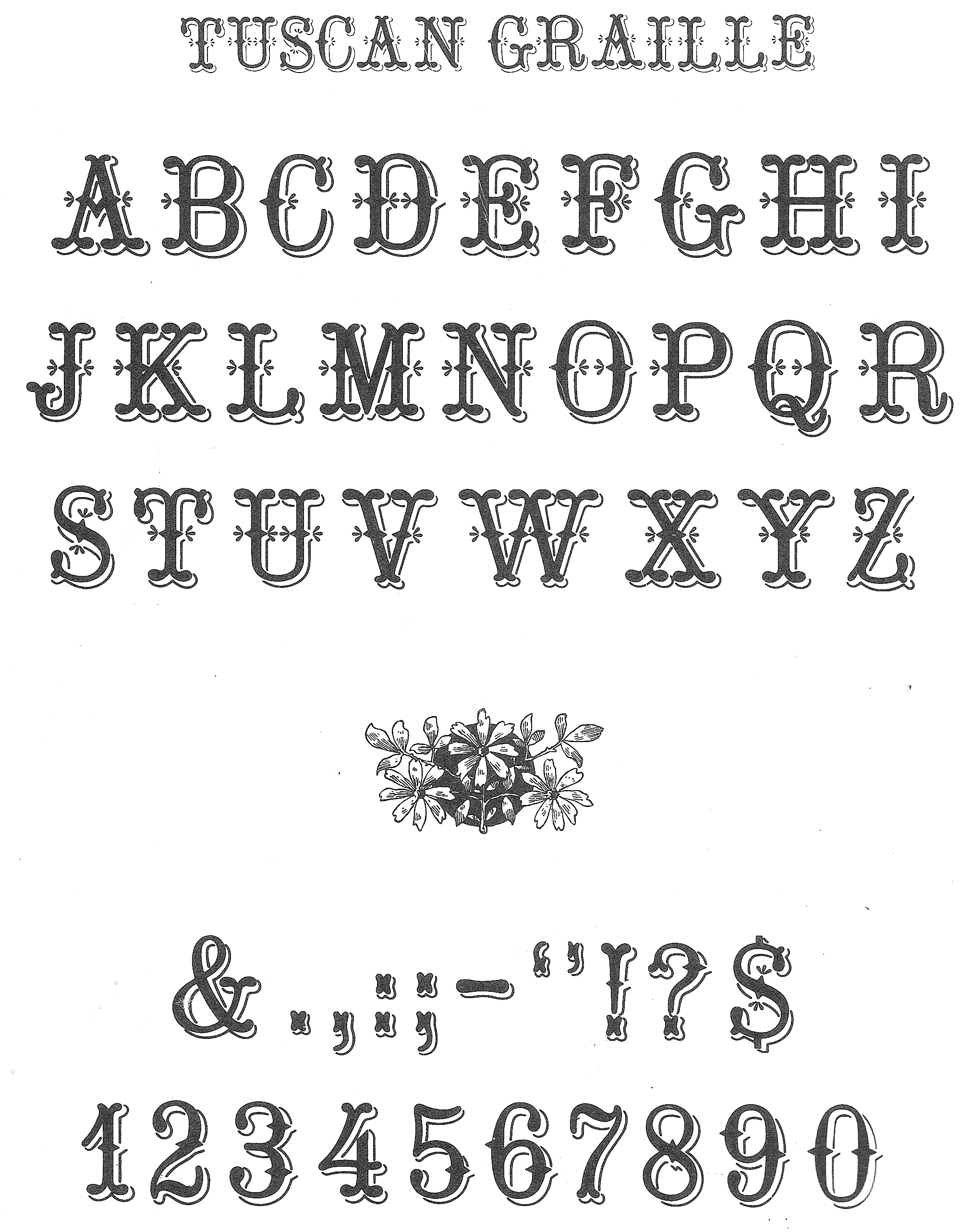 Victorian Number Fonts