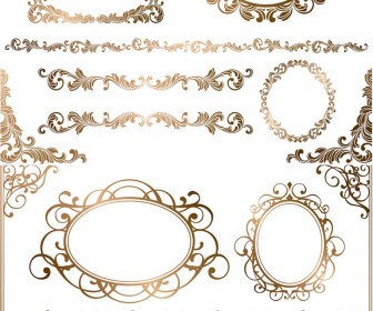 Vintage Borders and Frames Vectors