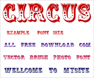 Vintage Circus Fonts Free