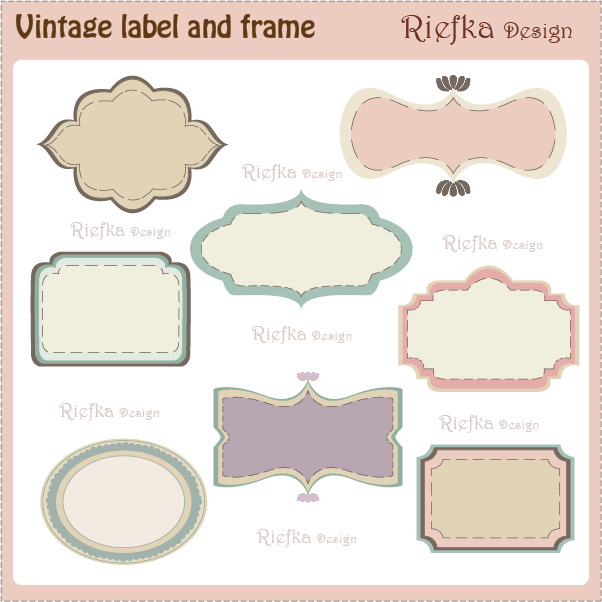 Vintage Label Templates