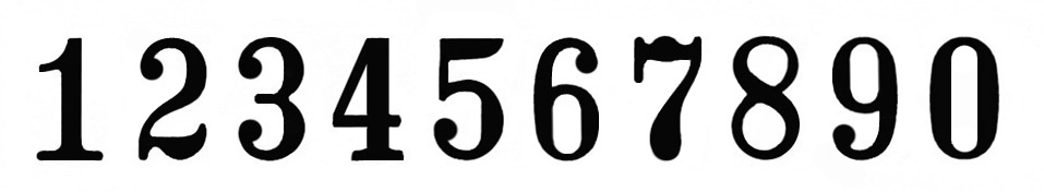 Vintage Number Fonts