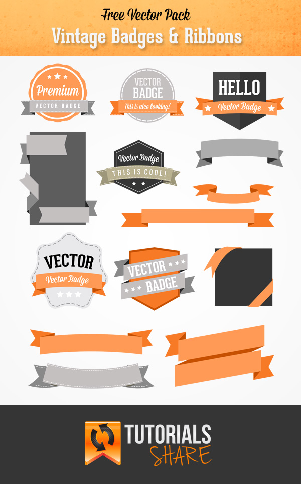 Vintage Ribbon Vectors Free