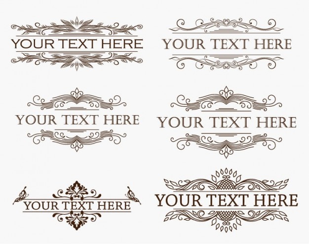 Vintage Text Template