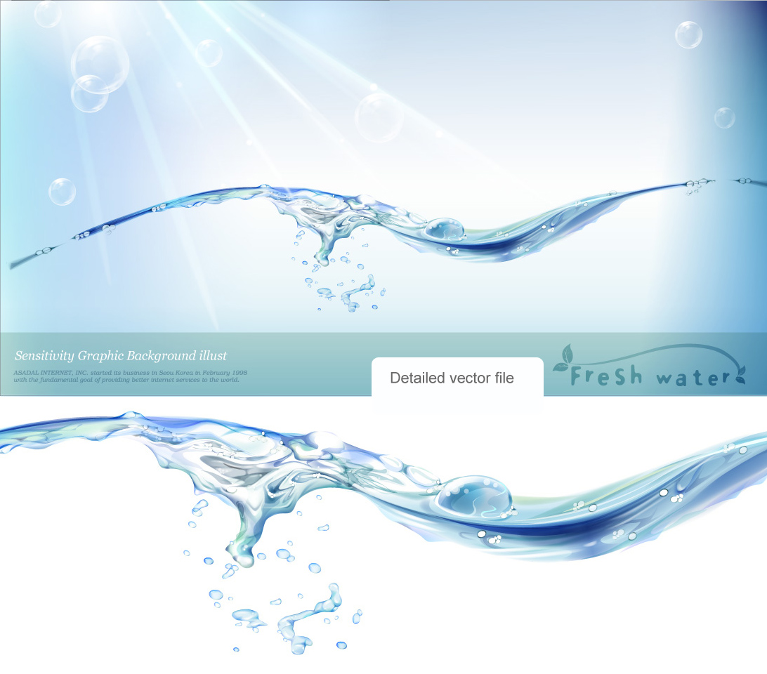 Water Splash Vector Illustration