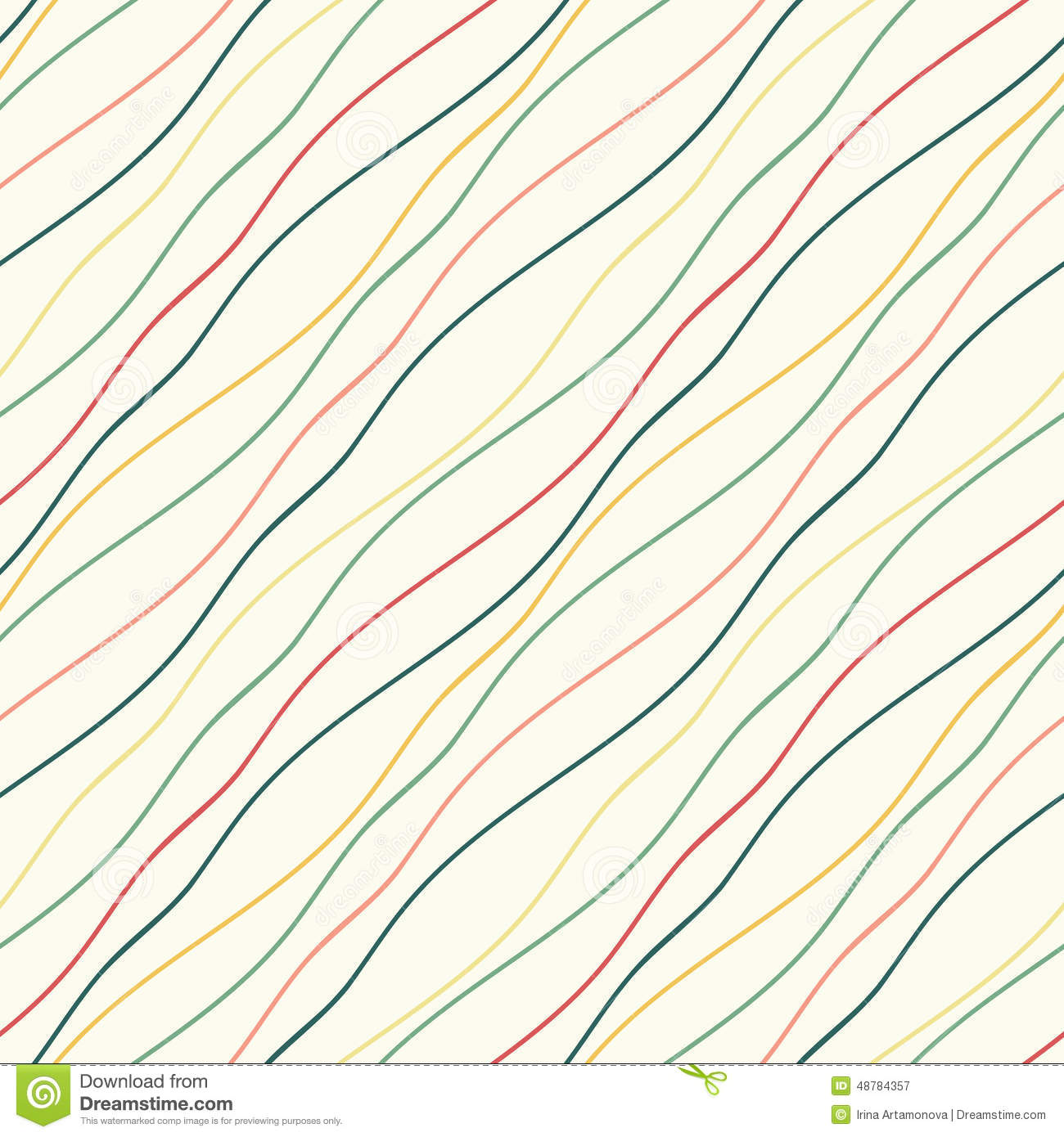 Wavy Line Pattern Vector