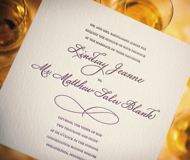 Wedding Invitation Fonts