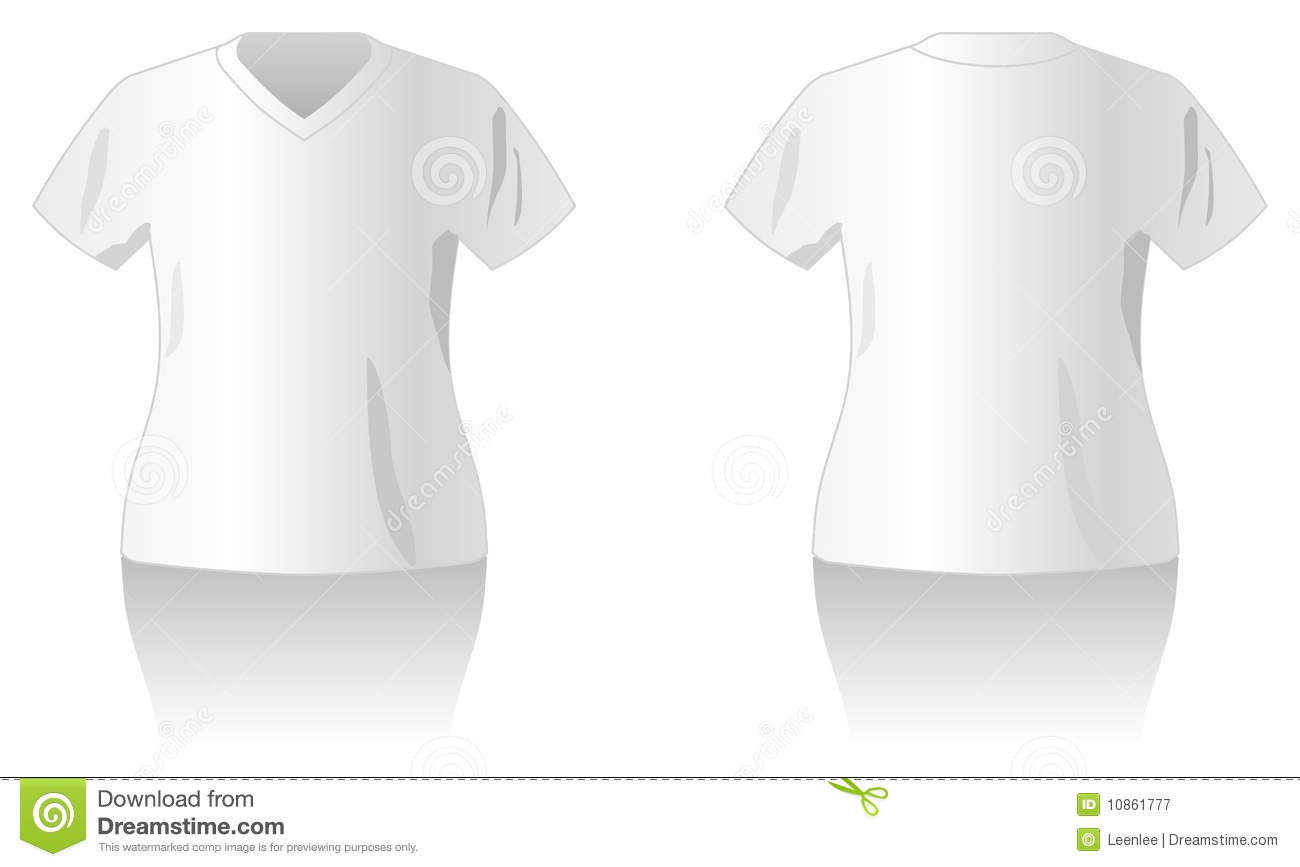 White T-Shirt Design Template