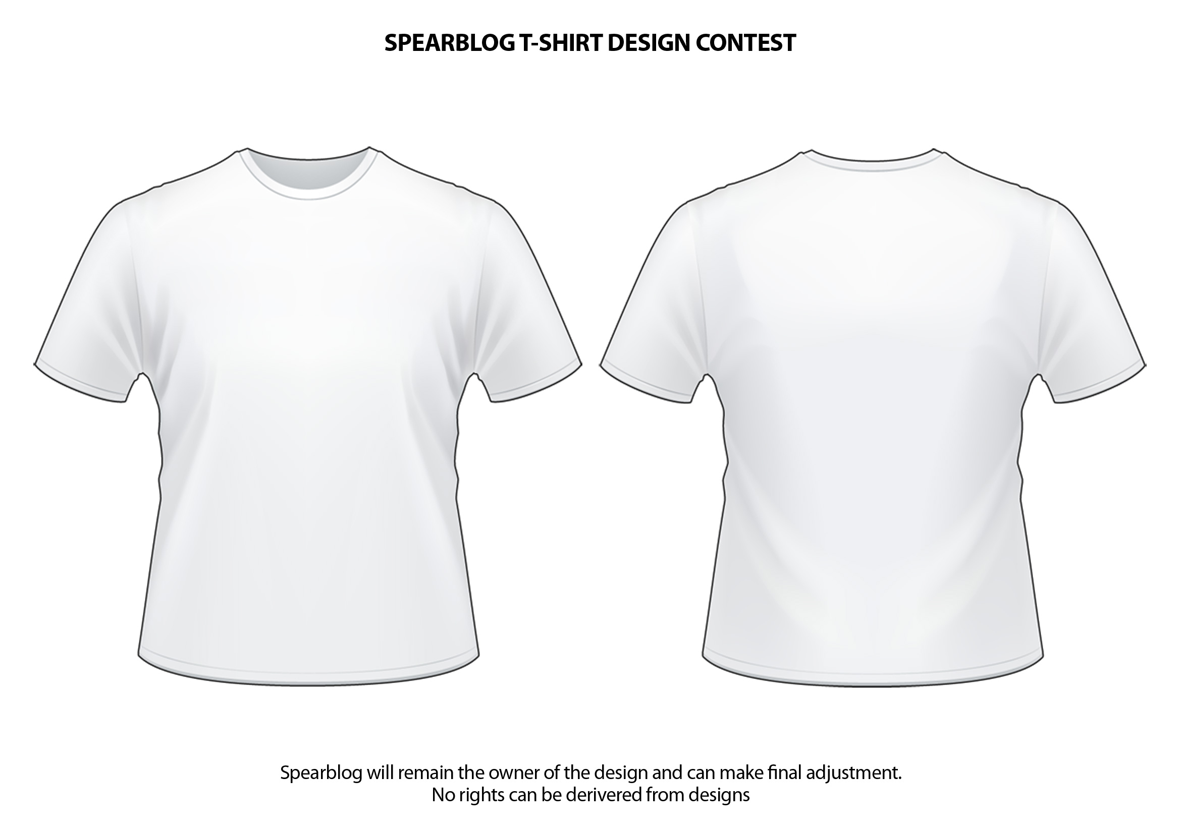 15 White Shirt Template Design Images