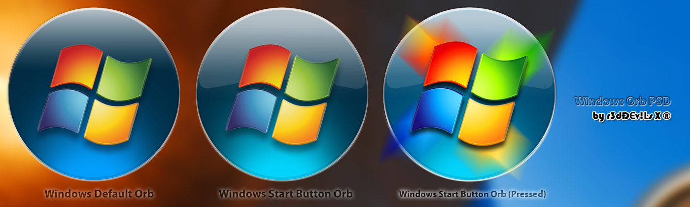 Windows 7 Start Button Orbs