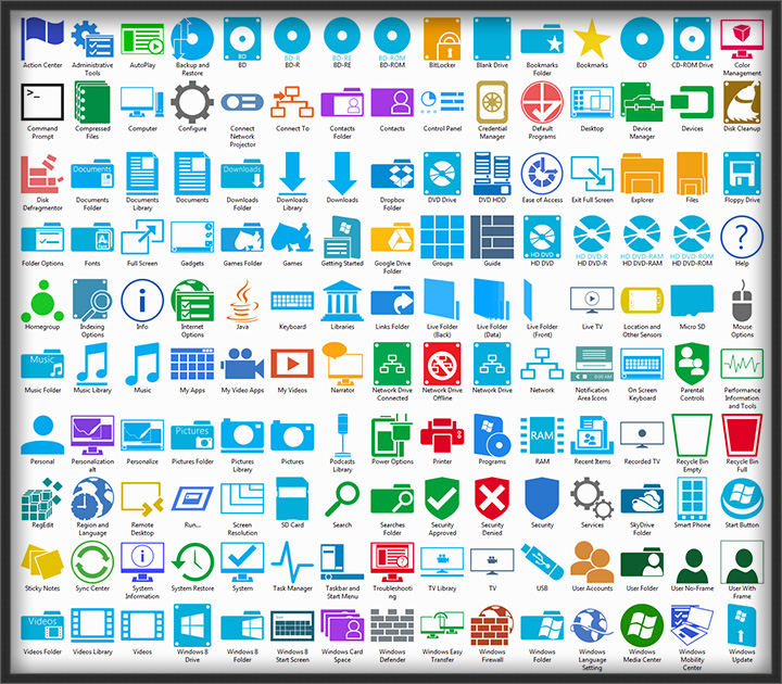Windows 8 Metro Icon Pack