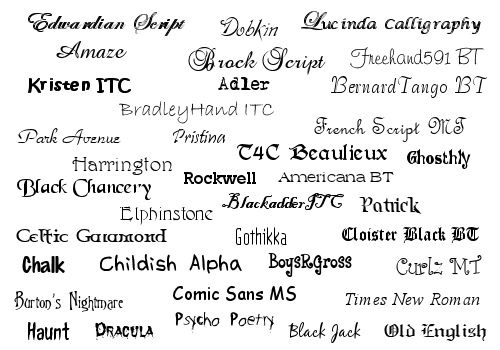 Word Font Styles Word Font Styles